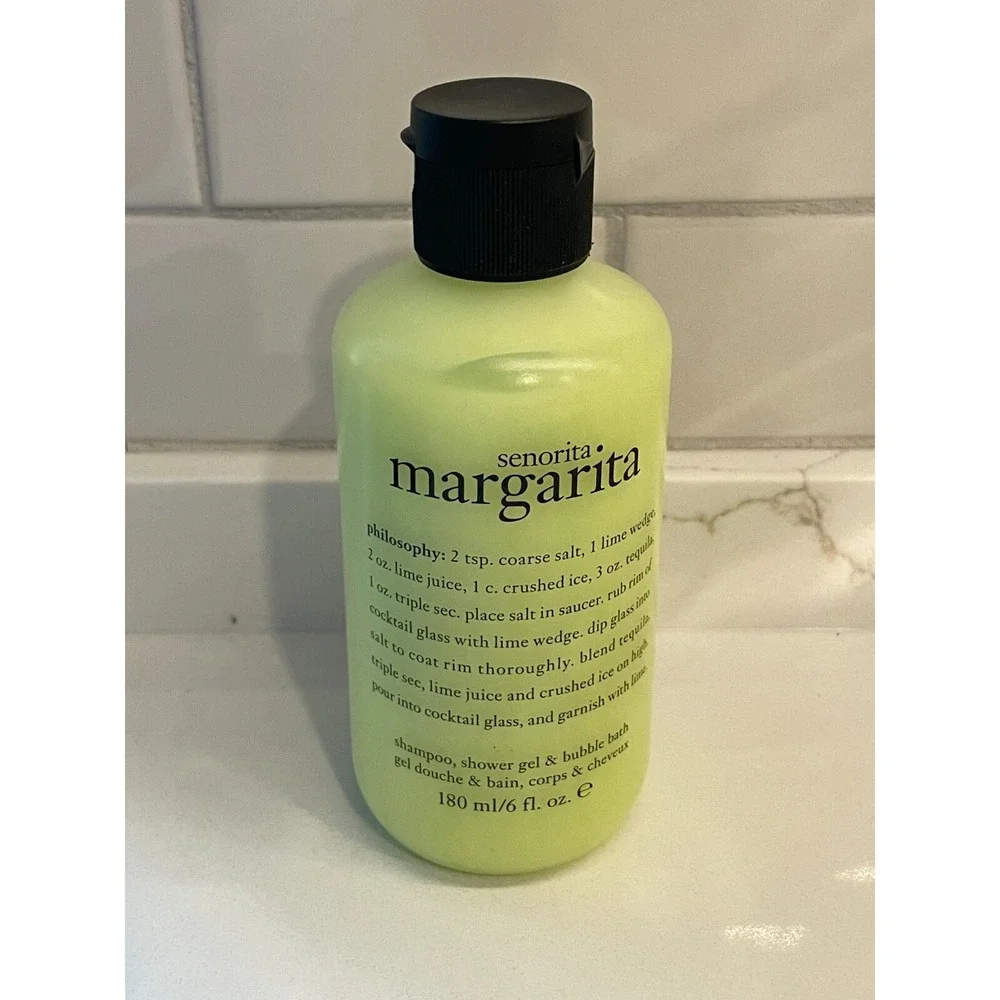 Philosophy Senorita Margarita Shampoo Shower Gel Bubble Bath Soap 6 fl oz New